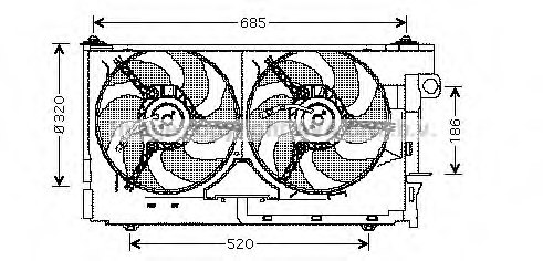 PRASCO PE7516 Fan, radiator